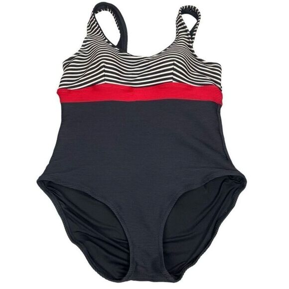 Lands' End Coastal Spirit One Piece Swimsuit size 12 - Picture 1 of 7